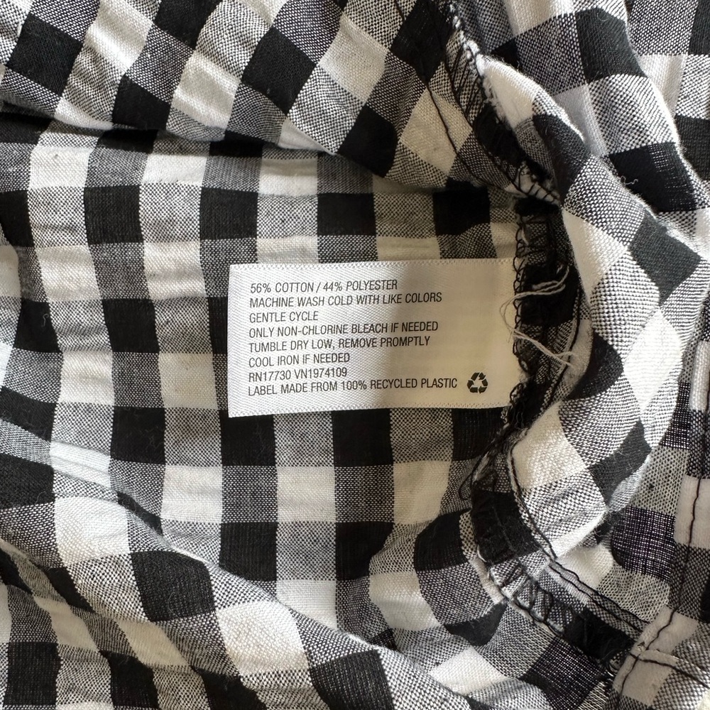 Wild Fable Black & White Gingham Shorts - Picture 4 of 4